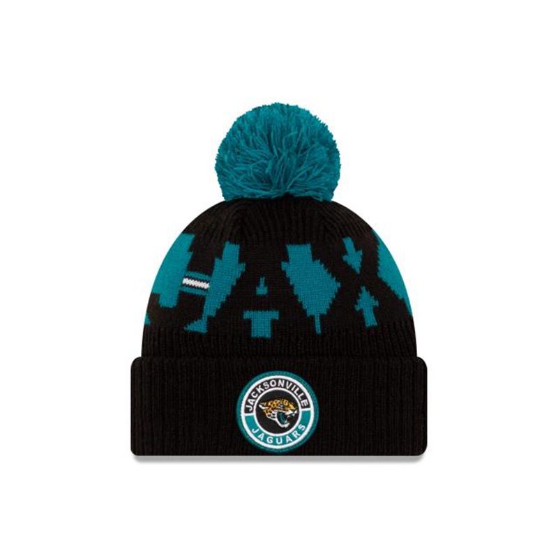 NFL Jacksonville Jaguars Cold Weather Sport Knit (MCI7570) - Black New Era Beanies